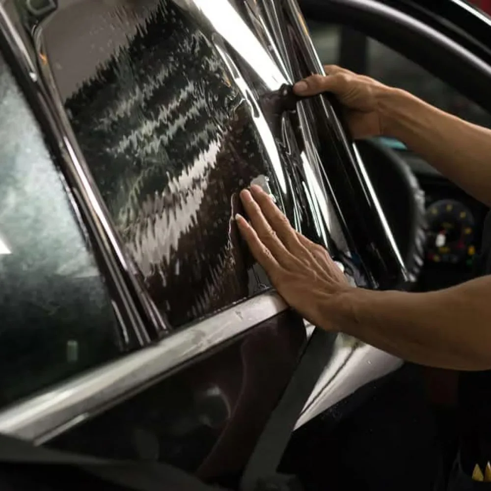 Window Tint work in progress at Artec Automotive